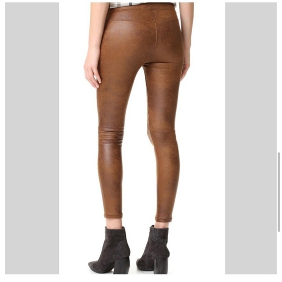 Free People Never let go distressed leather pants sz:27 - Picture 8 of 9